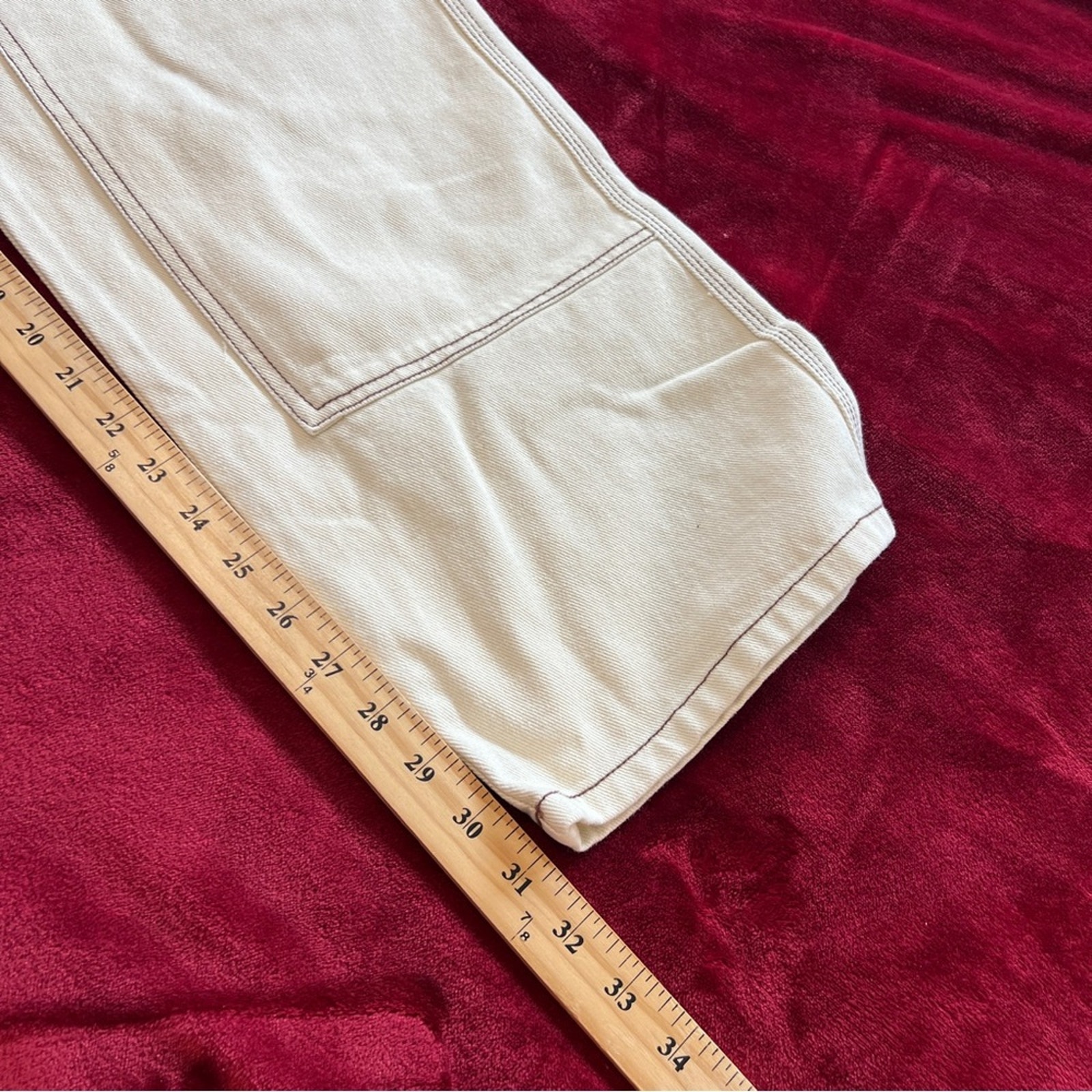 Nwt Revolve $110 Honor The Gift Women Xxl Carpenter Pants Denim — image 7 of 8